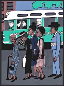 Faith Ringgold, Montgomery Bus Boycott, Letter from Birmingham City Jail, Limited Edition Silkscreen