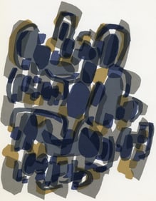 Raoul Ubac, Composition, Derriere le miroir, Limited Edition Lithograph