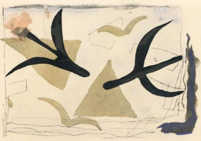 Georges Braque, Etude (oiseaux), Georges Braque, Le Solitaire, XXe siecle, Limited Edition