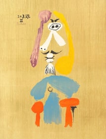 Pablo Picasso, Composition (Orozco 207-261), Vingt-Neuf Portraits Imaginaires, Limited Edition