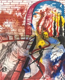 Salvador Dali, Composition (Michler/Lopsinger 1601), Romeo e Giulietta, Limited Edition Lithograph