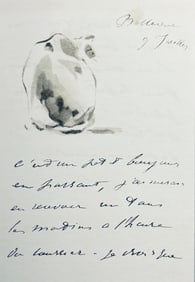 Edouard Manet, Composition, Edouard Manet, Letters with Aquarelles, Limited Edition Lithograph