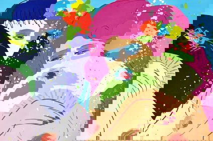 Walasse Ting, Hidden Smiles, Limited Edition Lithograph