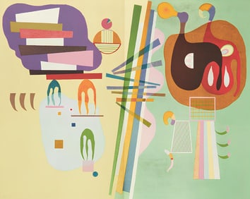 Wassily Kandinsky, Composition, Derriere le miroir, Limited Edition Lithograph