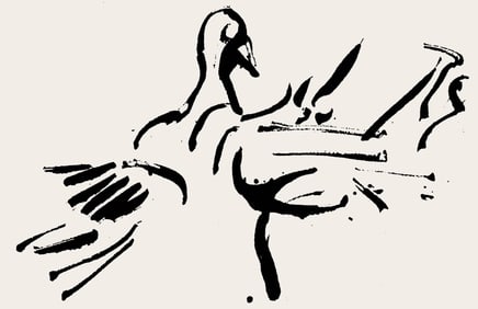 Jean-Paul Riopelle, Composition, Derriere le miroir, Limited Edition Lithograph