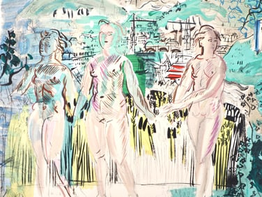 Raoul Dufy, Composition, Eaux-de-vie, Esprit de la fleur et du fruit, Limited Edition Lithograph