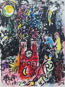 Marc Chagall, Composition (Mourlot 297; Cramer 40), Derriere le miroir, Limited Edition Lithograph