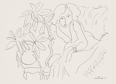 Henri Matisse, Serie E, var. 12 (Duthuit 9), Henri Matisse, Dessins, Themes et variations, Limited