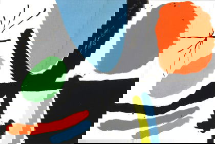 Joan Miro, Composition (Mourlot 872-881; Cramer 164), El tapis de Tarragona, Limited Edition