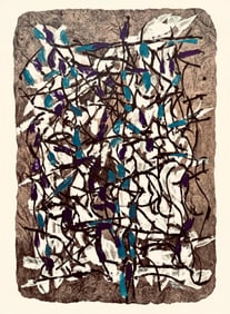Jean-Paul Riopelle, Composition, Derriere le miroir, Limited Edition Lithograph
