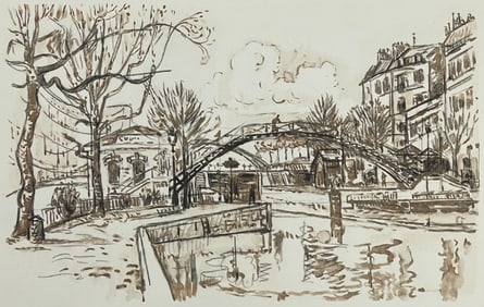 Paul Signac, Canal St-Martin, Signac Dessins, Limited Edition Lithograph