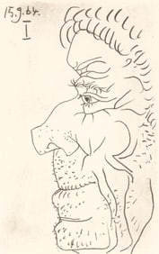 Pablo Picasso, 15.9.64. I (Cramer 148), Le Gout du Bonheur, Limited Edition Mixed Media Lithograph
