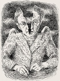 Rene Magritte, Composition, Les chants de Maldoror, Limited Edition Lithograph