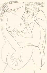 Pablo Picasso, 8.10.64. XVII (Cramer 148), Le Gout du Bonheur, Limited Edition Mixed Media