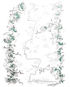 Andre Masson, Composition, Poemes insoumis, Limited Edition Lithograph