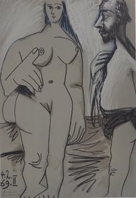 Pablo Picasso, Composition (Orozco 193-204), Au Baiser D'Avignon, Limited Edition Lithograph