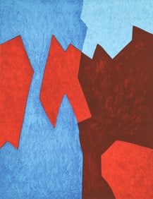 Serge Poliakoff, Composition rouge et bleue (Poliakoff/Schneider 68), San Lazzaro et ses Amis, XXe