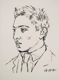 Pablo Picasso, Composition (Bloch 38; Cramer 13), Les Joues en feu, poemes, Limited Edition