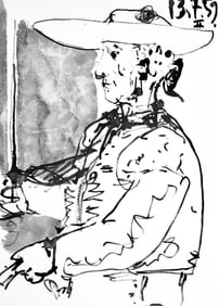 Pablo Picasso, Composition (Bloch 1276; Czwiklitzer 23), Toros y Toreros, Limited Edition Lithograph