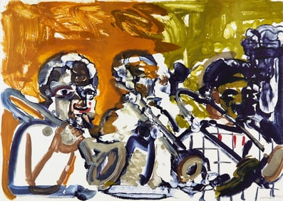 Romare Bearden, Brass Section (Gelburd/Rosenberg 70-77), Jazz Series, Limited Edition Lithograph