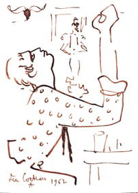 Jean Cocteau, Flamenco, Taureaux, Lithographies de Jean Cocteau, Limited Edition Lithograph