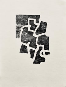 Eduardo Chillida, Composition, Derriere le miroir, Limited Edition Woodcut
