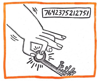 Keith Haring, Composition, Against All Odds, Limited Edition Lithograph