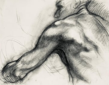 Ian Hornak, Renaissance Male Nude Figure Study, 1963, Original Drawing