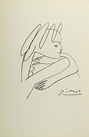 Pablo Picasso, Composition, Sous le Manteau de Feu, Limited Edition Lithograph
