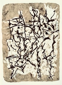Jean-Paul Riopelle, Composition, Derriere le miroir, Limited Edition Lithograph