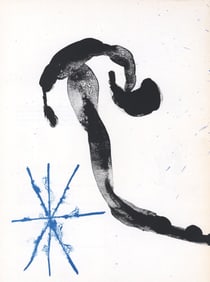 Joan Miro, Composition (Cramer 83; Mourlot 340-347), Derriere le miroir, Limited Edition Lithograph