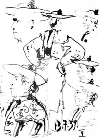 Pablo Picasso, Composition (Bloch 1276; Czwiklitzer 23), Toros y Toreros, Limited Edition Lithograph