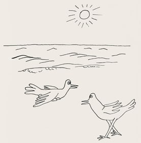 Alexander Calder, Composition, A Bestiary, Limited Edition Letterpress Print