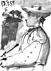 Pablo Picasso, Composition (Bloch 1276; Czwiklitzer 23), Toros y Toreros, Limited Edition Lithograph