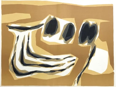 Raoul Ubac, Composition, Derriere le miroir, Limited Edition Lithograph