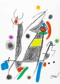 Joan Miro, Composition (Mourlot, 1051-1072), Maravillas con Variaciones acrosticas en el Jardin de