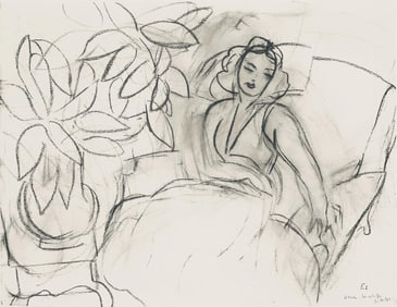 Henri Matisse, Serie E, var. 1 (Duthuit 9), Henri Matisse, Dessins, Themes et variations, Limited