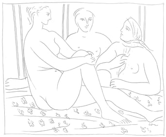 Pablo Picasso, Trois femme nues, Les Metamorphoses, Limited Edition Lithograph