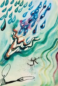 Salvador Dali, Composition (Field 69-5, A-M), Alice's Adventures in Wonderland, Limited Edition