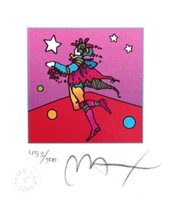 Peter Max, Star Catcher, Hand Signed, Official Limited Edition Lithograph