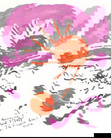 Andre Marchand, Composition, Lettre a mon peintre Raoul Dufy, Limited Edition Lithograph