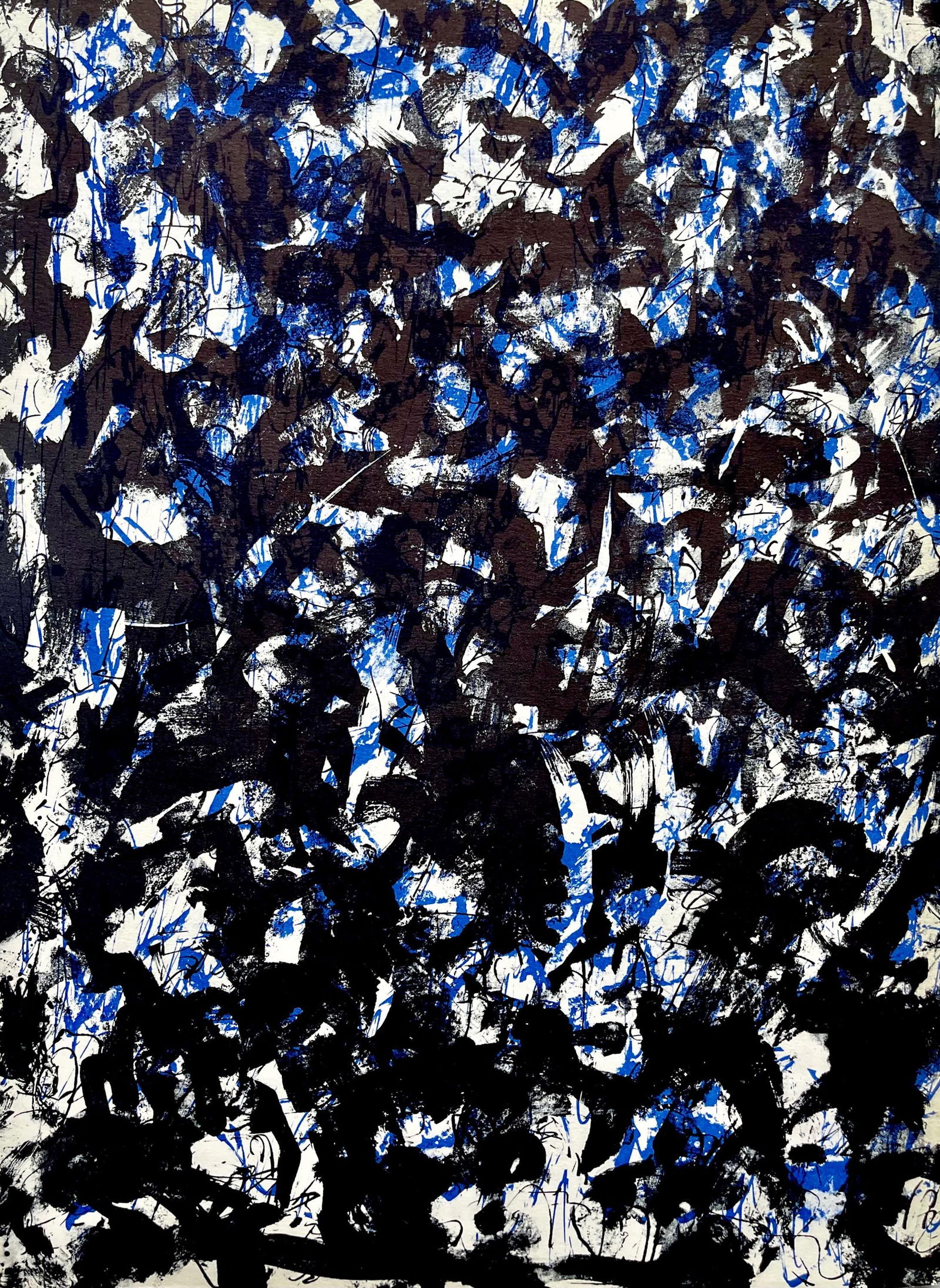 Francois Fiedler, Composition, Derriere le miroir, Limited Edition Lithograph (1 of 4)