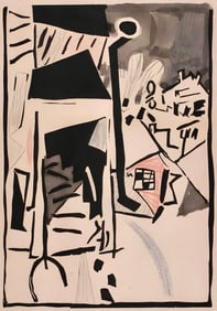 Jean Pougny, Composition, Pougny, dix linogravures originales, 1914-1920, Limited Edition Linocut