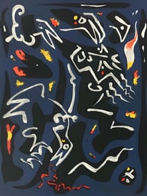 Andre Masson, Composition, Œuvres completes d'Albert Camus, Limited Edition Lithograph