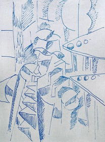 Fernand Leger, Soldat assis, Dessins de Guerre 1915-16, Limited Edition Lithograph