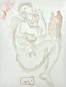 Salvador Dali, Fegefeuer XIX (Michler/Lopsinger 1039-1138; Field 189-200), Die Gottliche Komodie,