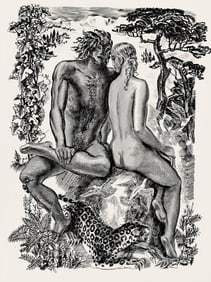 Albert Decaris, Composition, Portrait de A. Decaris, Limited Edition Engraving