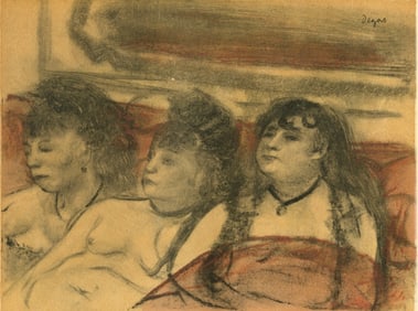 Edgar Degas, Au Salon, E. Degas Monotypes, Limited Edition Monotype