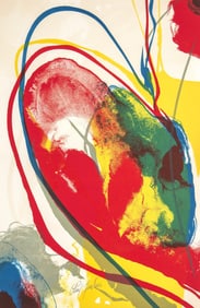 Paul Jenkins, Composition pour Eric, Souvenirs et portraits d'artistes, Limited Edition Lithograph