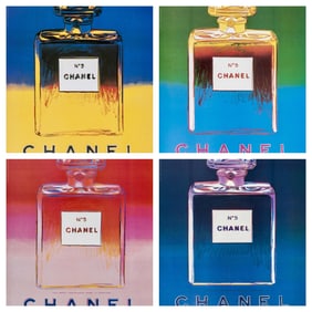 Andy Warhol, Chanel No. 5, Suite of Four, Official Edition Chanel Ltd. Advertising Campaign